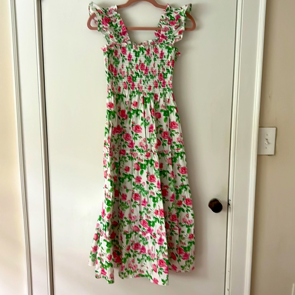Hill House Home Pink Roses Ellie Nap Dress